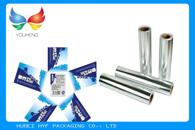 Label Bir Botol Kaca Label Anggur Label Perak Vakum Kertas Metallized Satu Sisi Coating, Aplikasi Pembungkus Hadiah