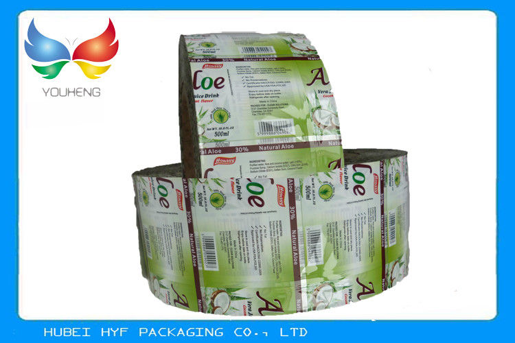 Label Botol Minuman Printing Multicolor, Label Pvc Heat Shrink Menyusut Dicuci Dalam Ketebalan 30mic